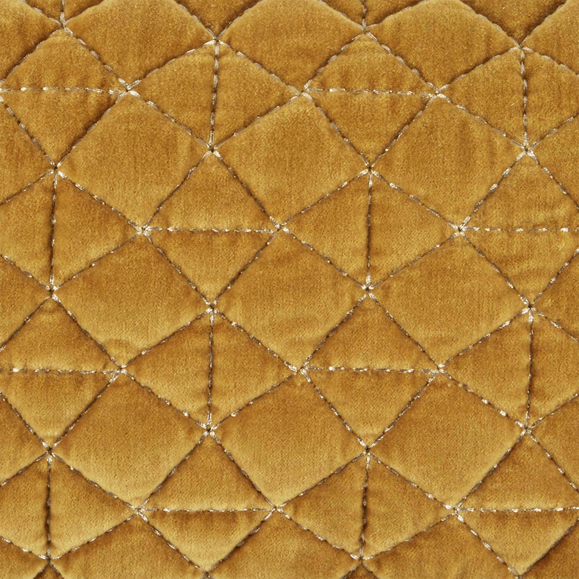 Housse de coussin TRISTAN jaune ocre