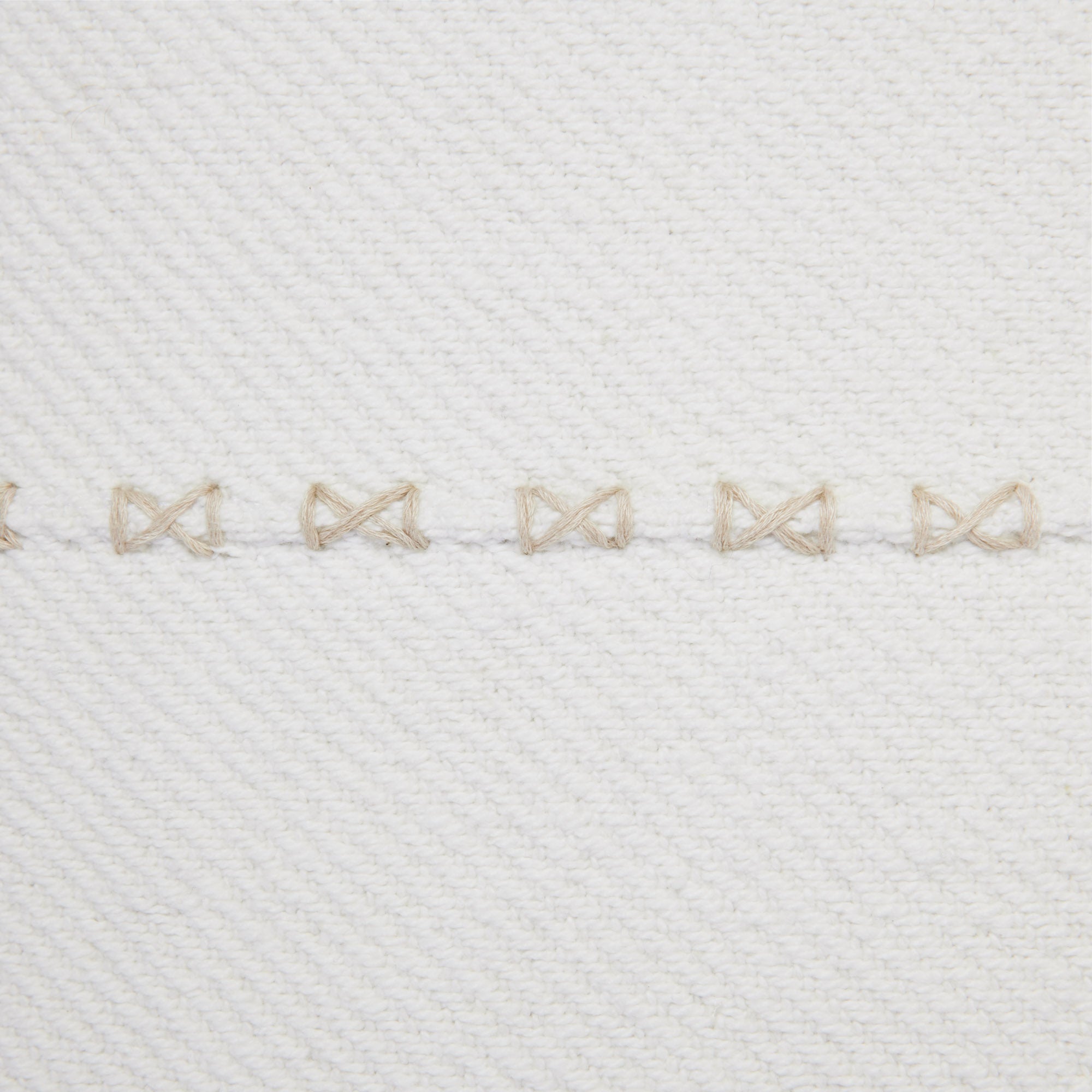 Housse de coussin WALISS argile blanche