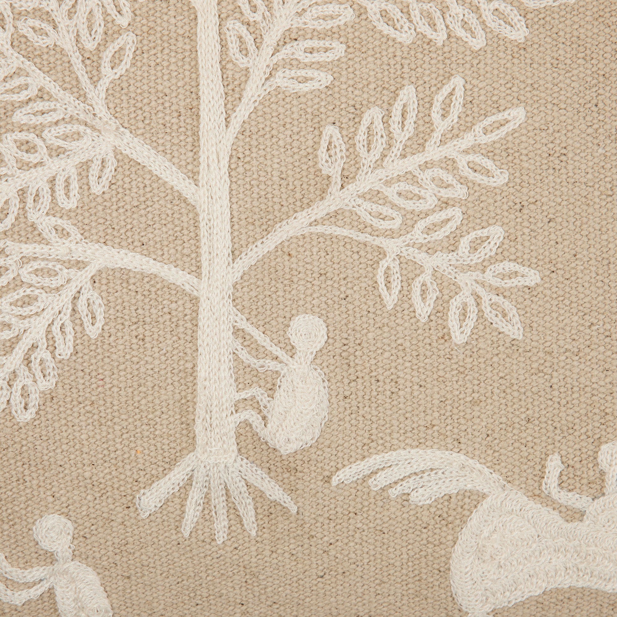 Housse de coussin WARLI beige et écru