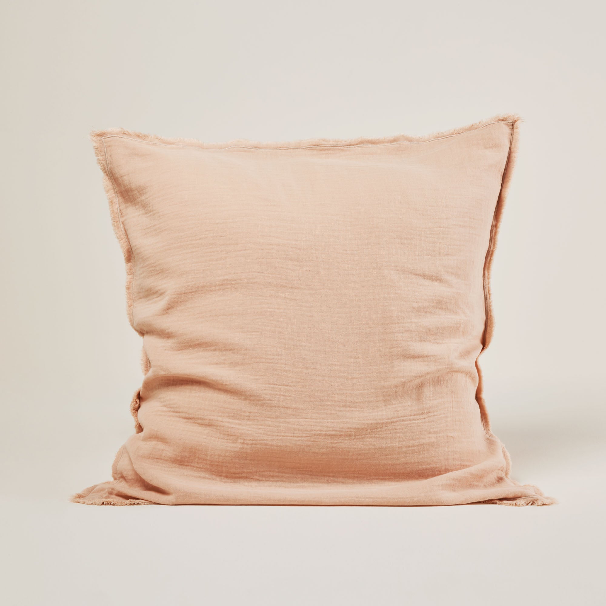 Lot de 2 taies d'oreiller LOU pêche rosé