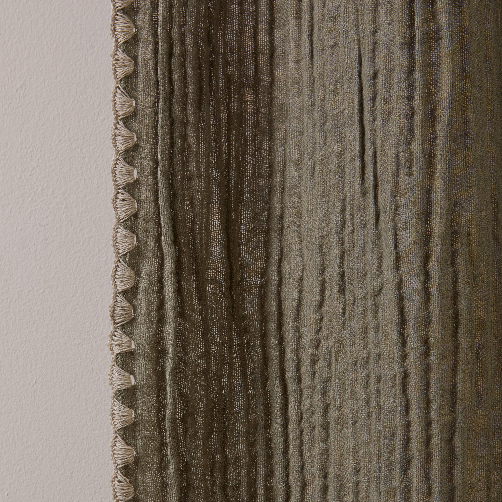 Panneau LALITA kaki et naturel