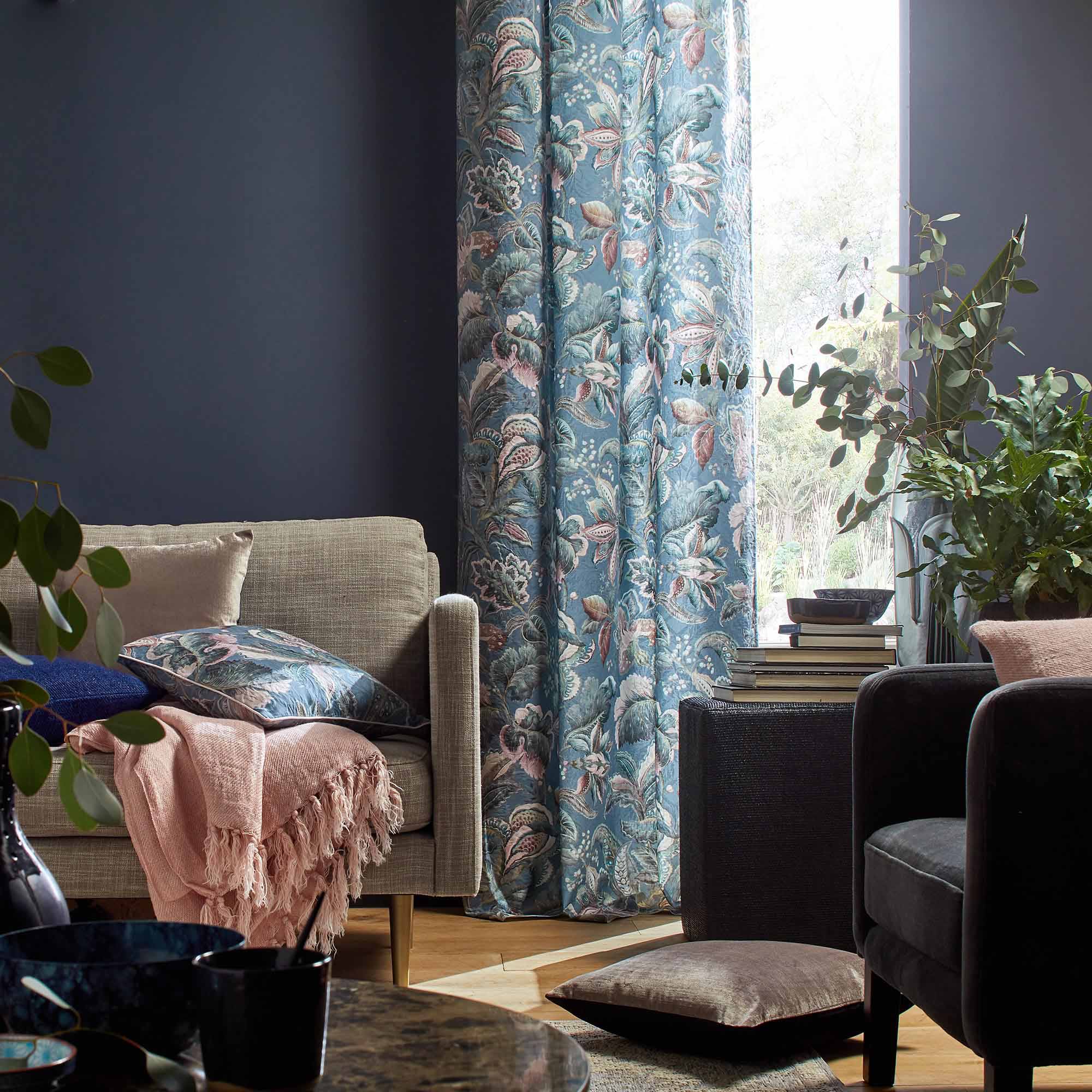 Plaid NOA rose poudré