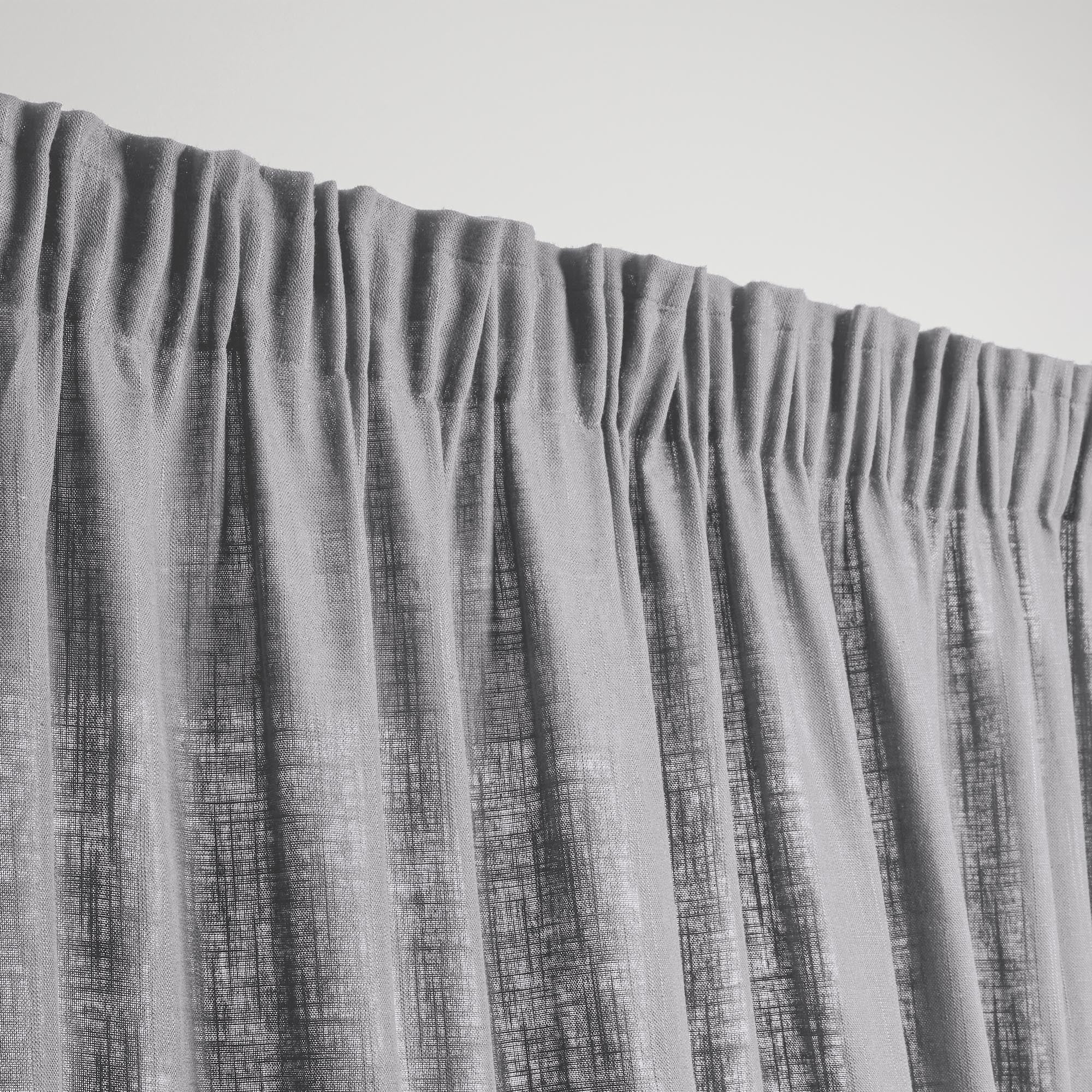 Rideau à galon fronceur BELLAVISTA brume