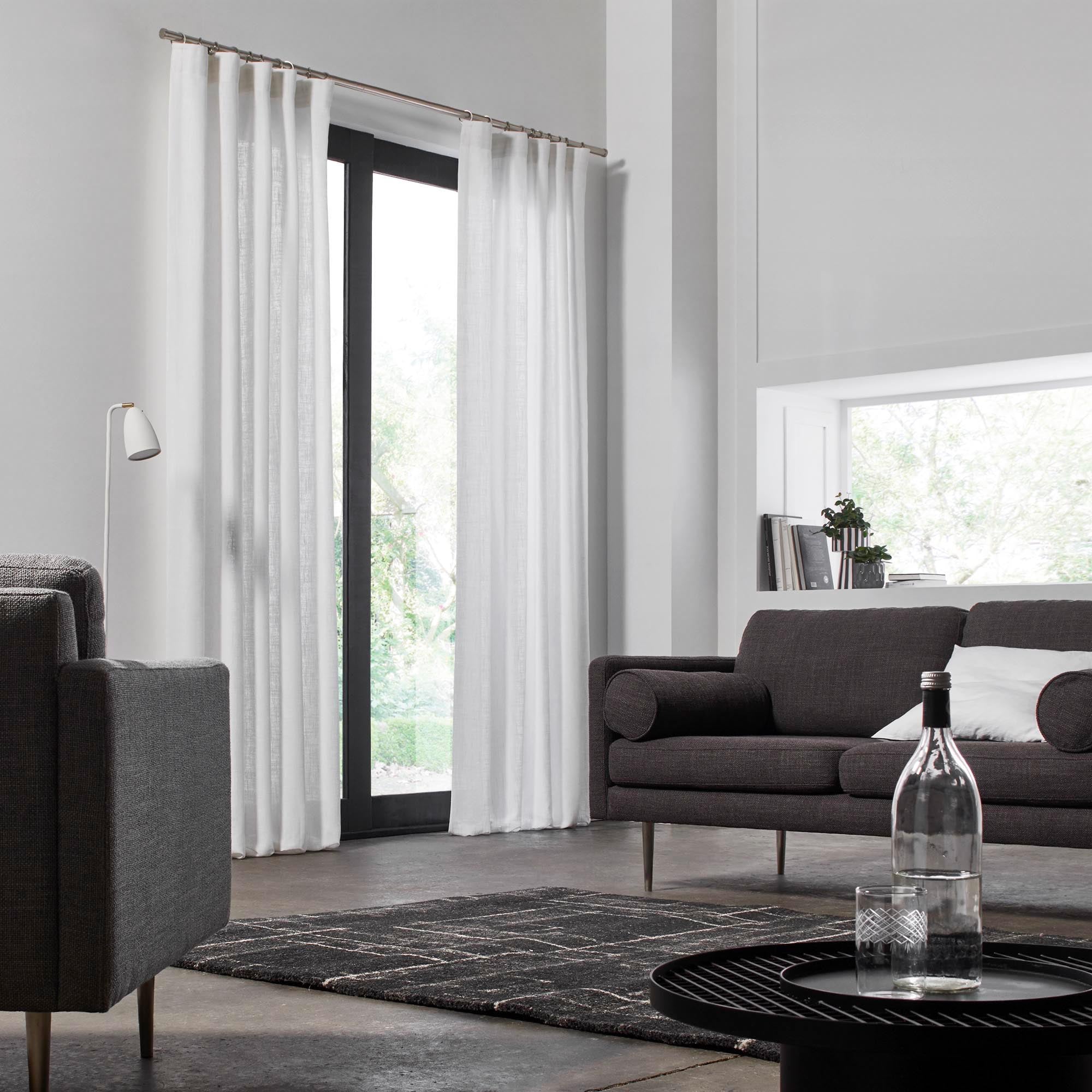 Rideau à galon fronceur BELLAVISTA blanc