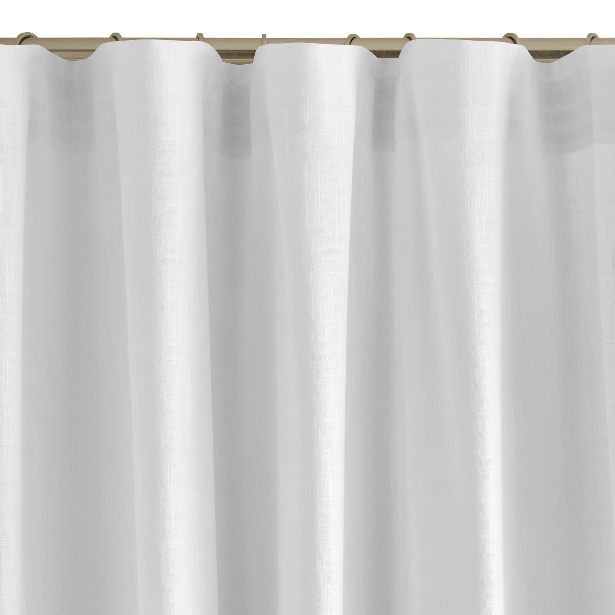 Rideau à galon fronceur BELLAVISTA blanc