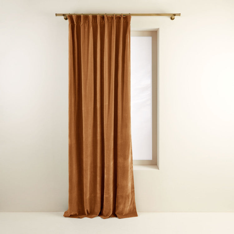 Rideau à galon fronceur DARIO camel