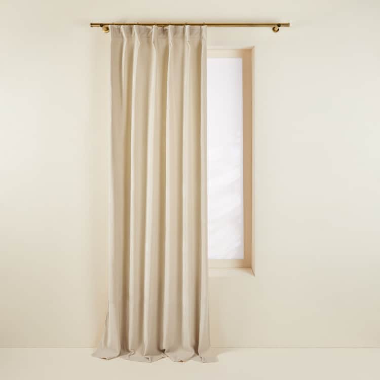 Rideau à galon fronceur DARIO blanc antique