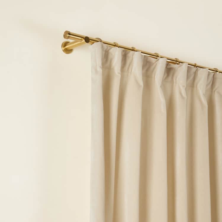 Rideau à galon fronceur DARIO blanc antique