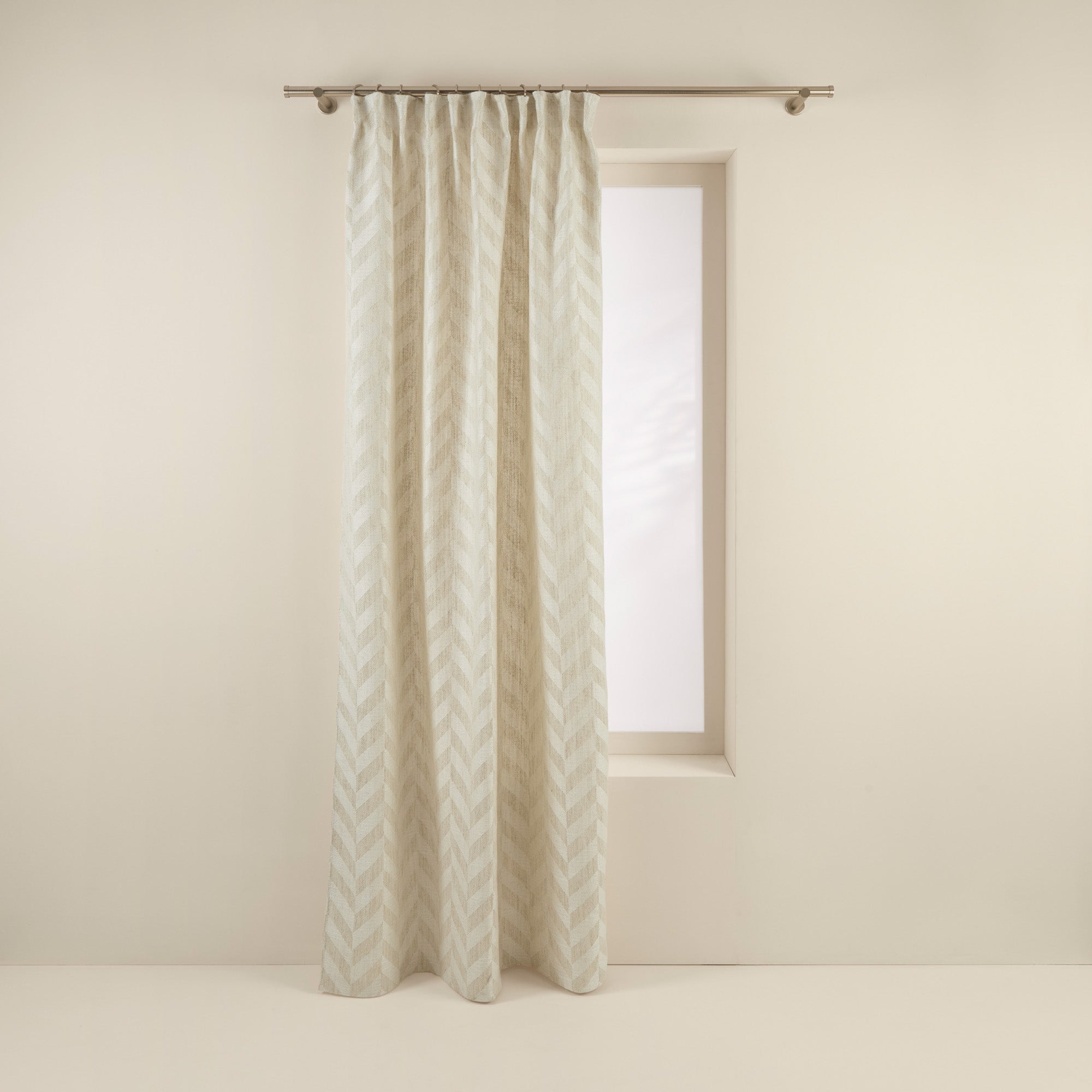 Rideau à galon fronceur TOBIAS ivoire