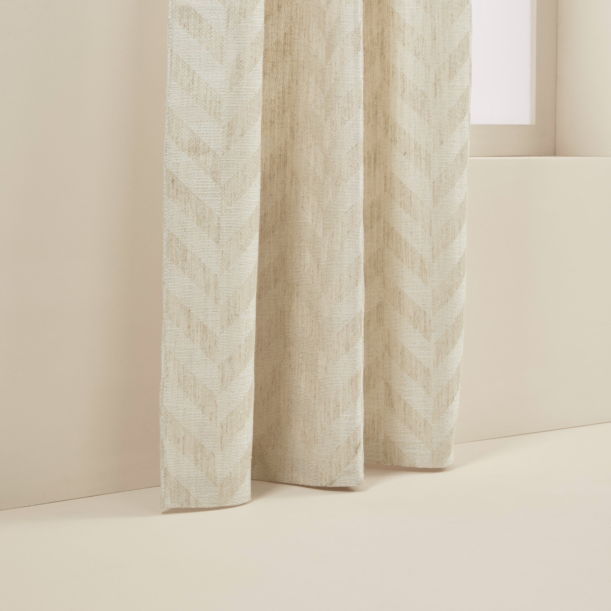 Rideau à galon fronceur TOBIAS ivoire