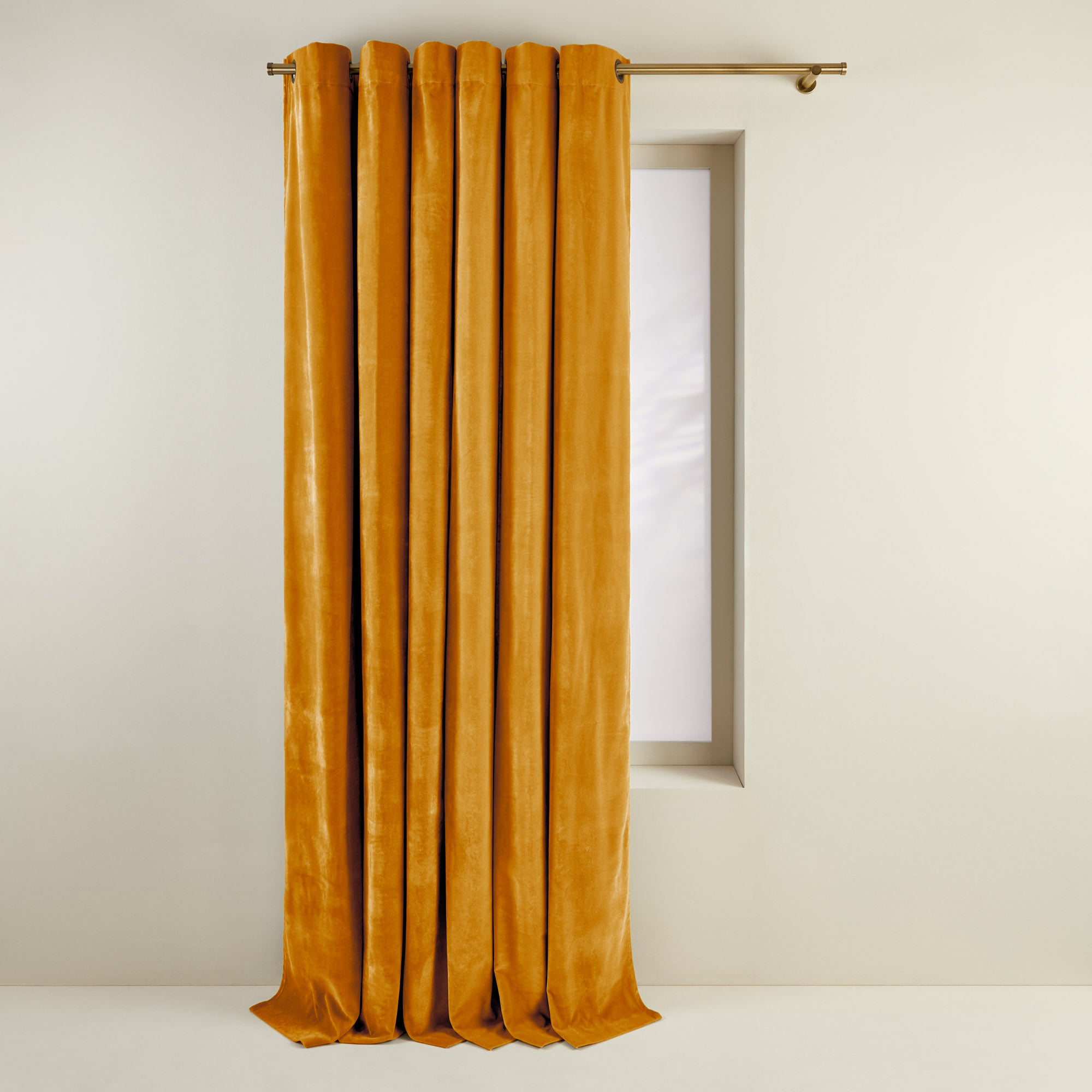 Rideau à oeillets DARIO ocre