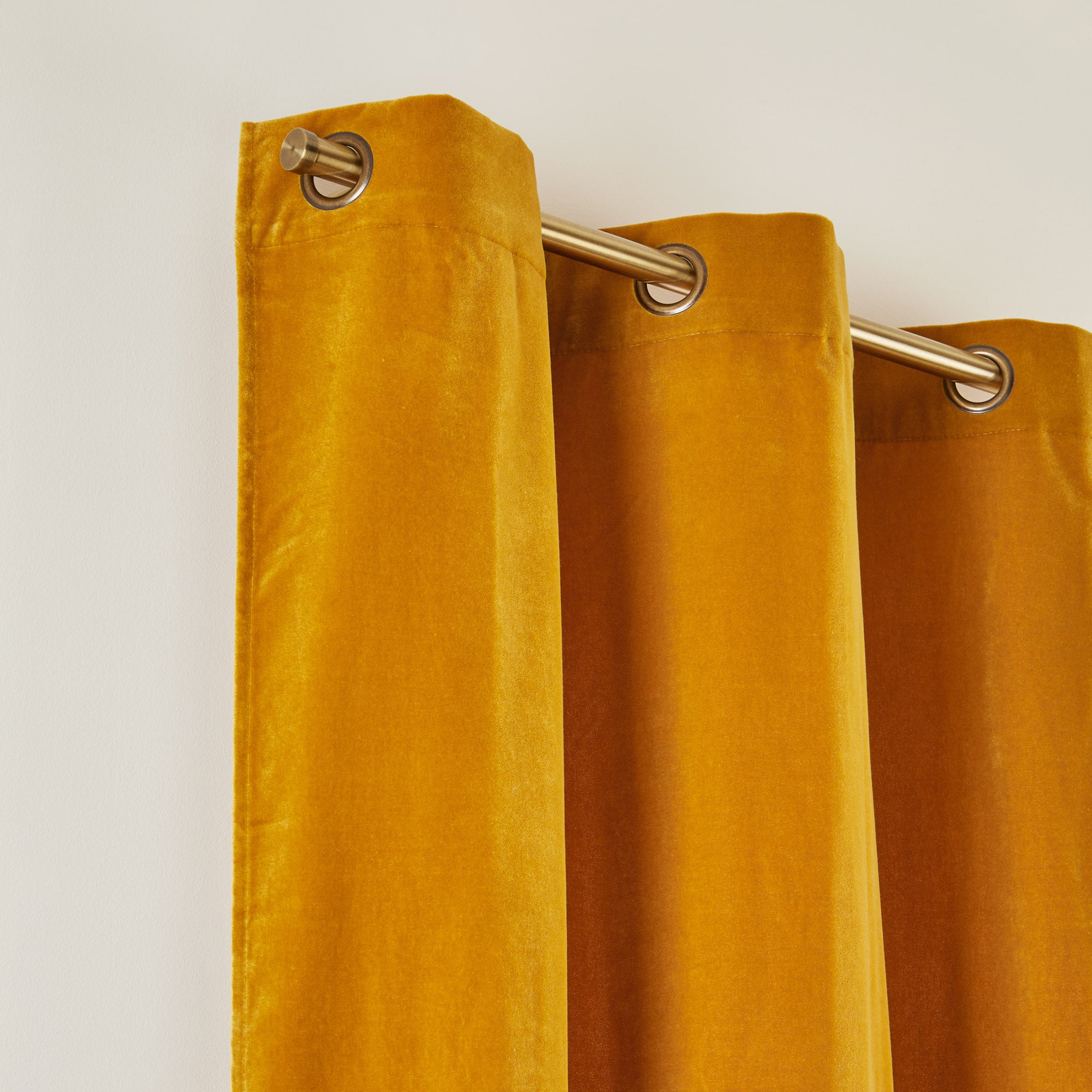 Rideau à oeillets DARIO ocre