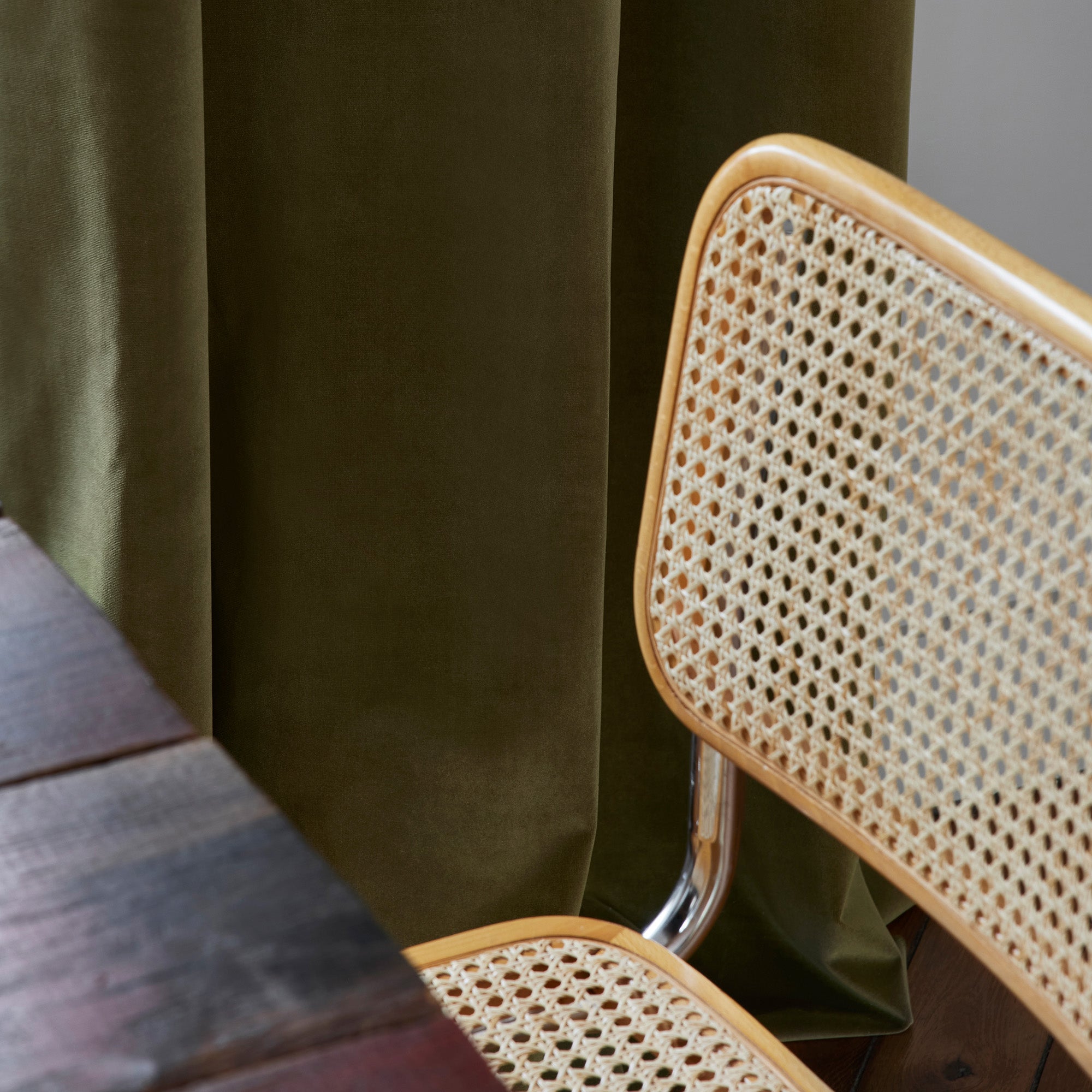 Rideau à oeillets dorés MATIA cyprès