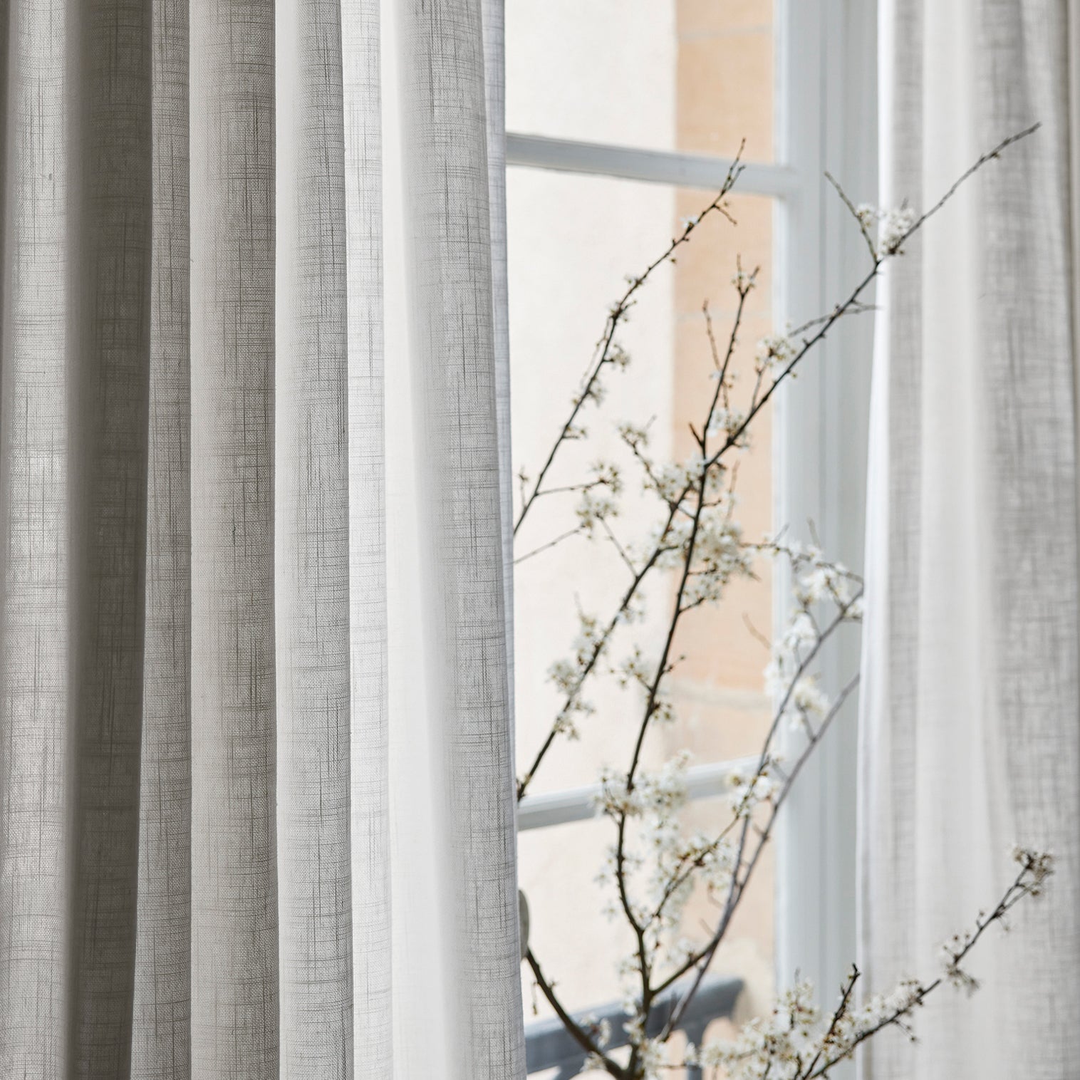 Rideau à oeillets BELLAVISTA blanc