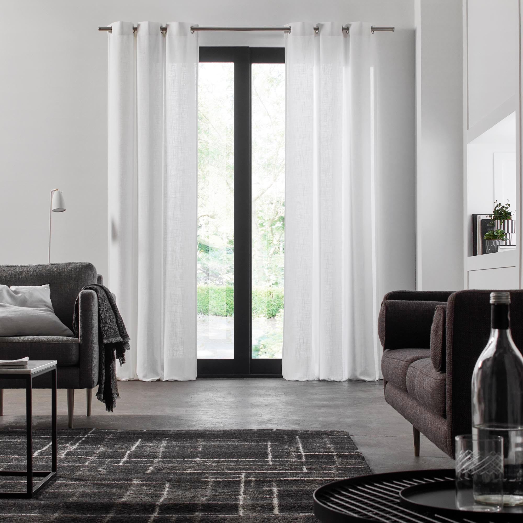 Rideau à oeillets BELLAVISTA blanc