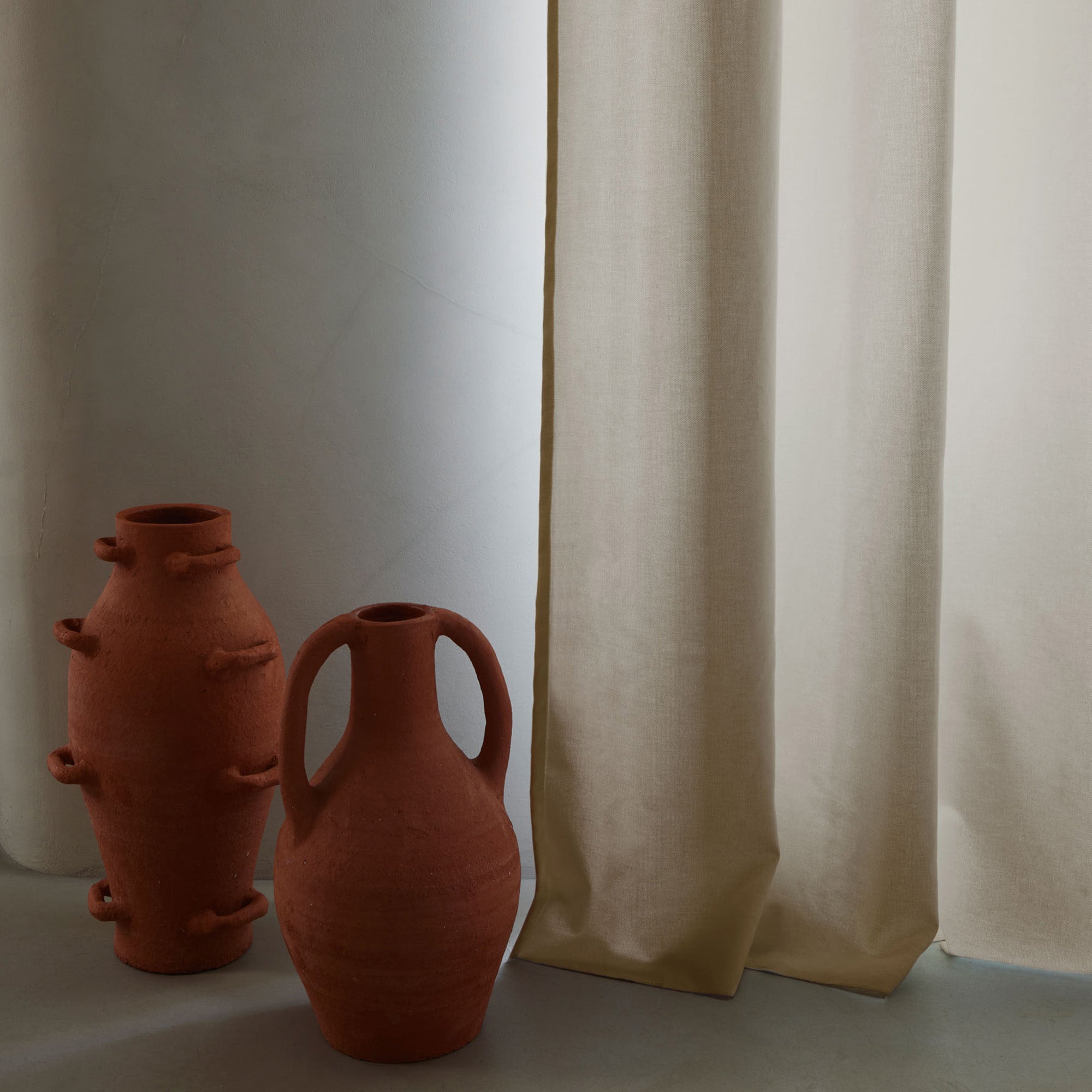 Rideau à oeillets CLEOFIL sable clair