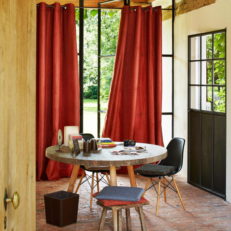 Rideau à oeillets COCONUT sienne