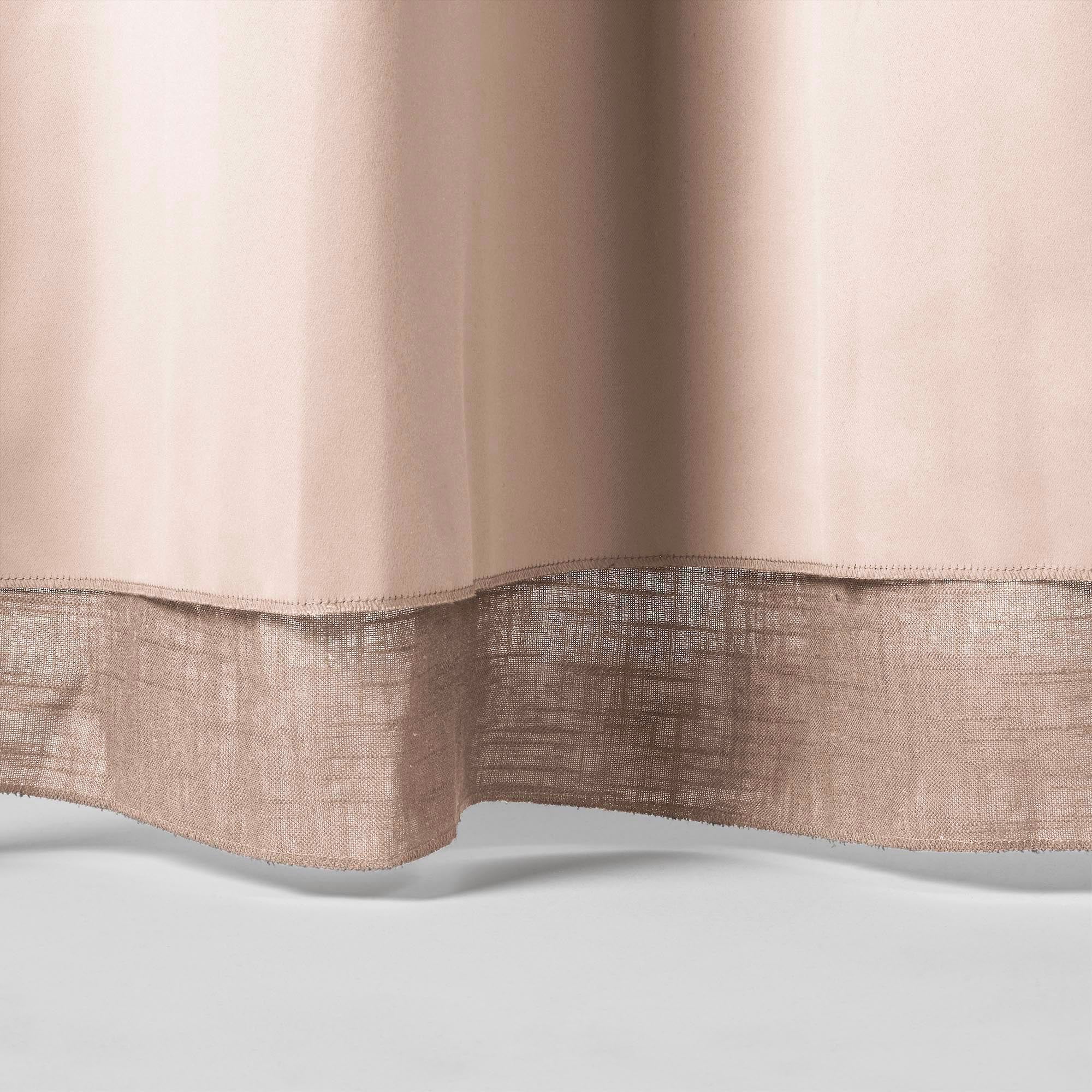 Rideau oeillets doublé occultant BELLAVISTA sable | mobile_slider