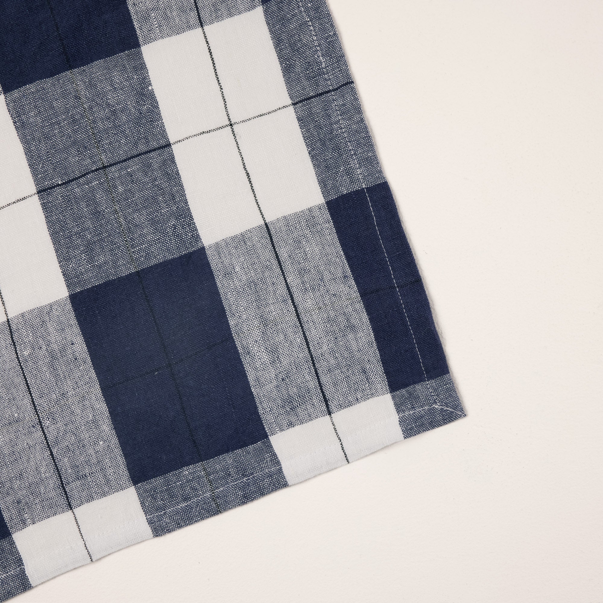 Set de table GREGORY encre et blanc cassé