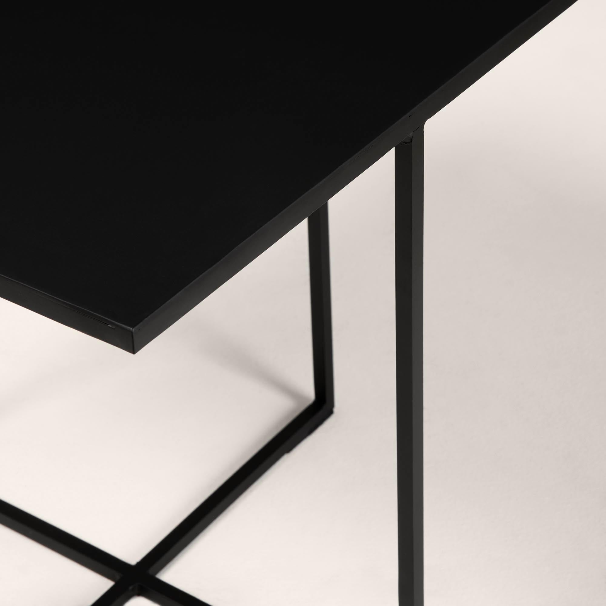 Table d'appoint XENIA noir mat | mobile_slider