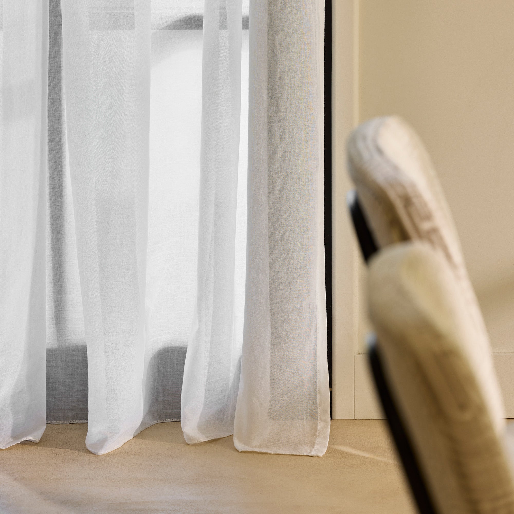 Voilage à galon fronceur KEA blanc optique