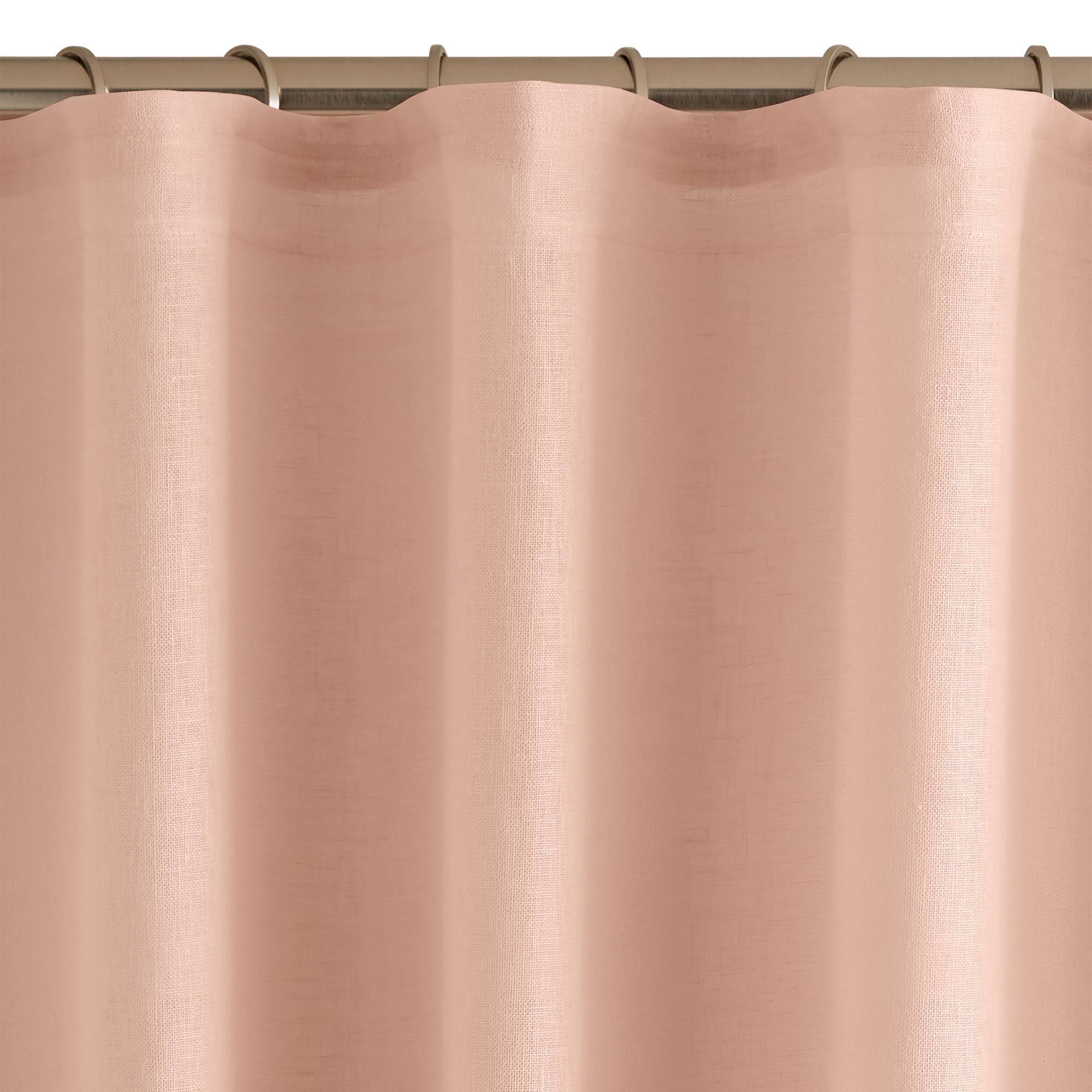 Voilage à galon fronceur SHADOW rose poudré