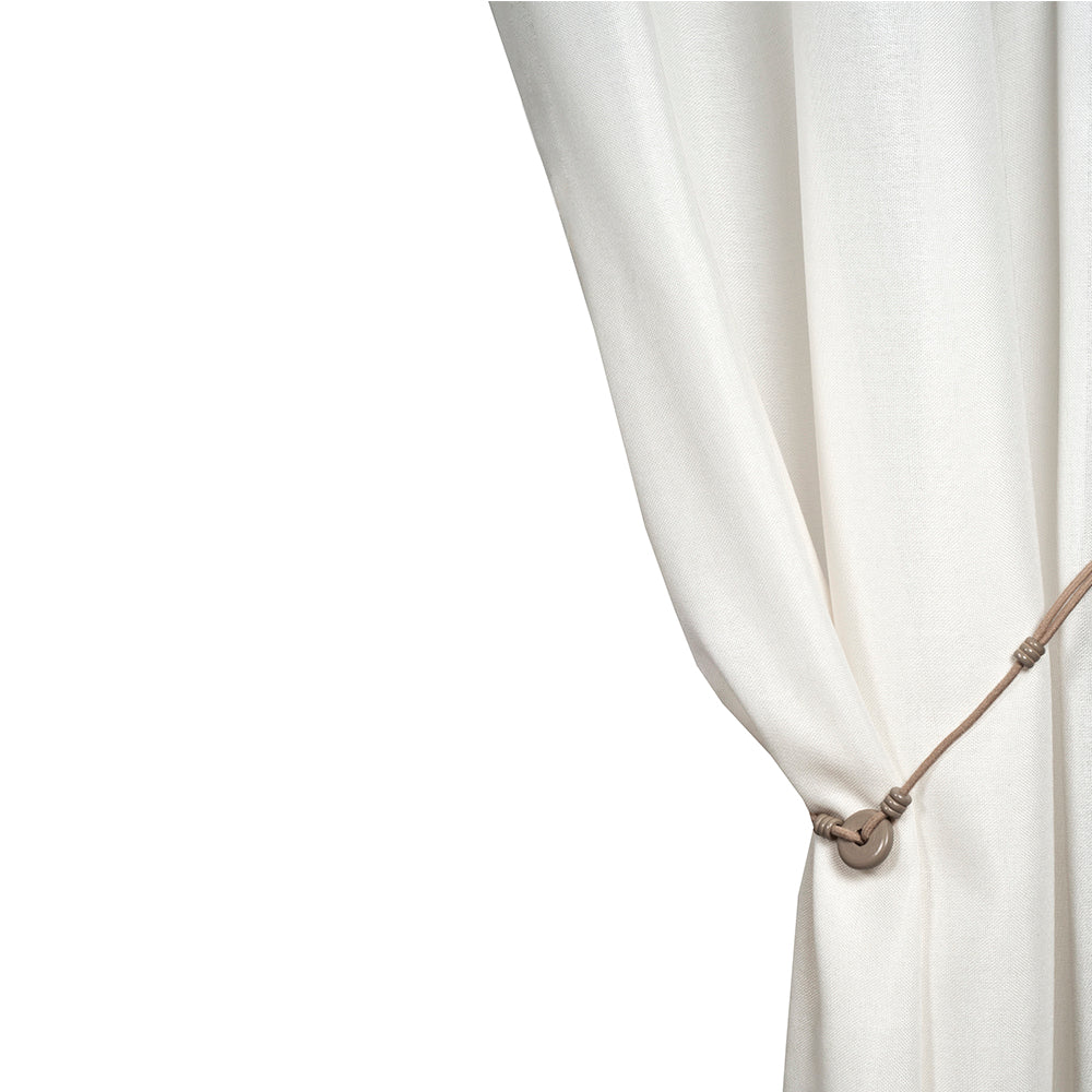 Voilage à oeillets CINNAMON blanc céruse