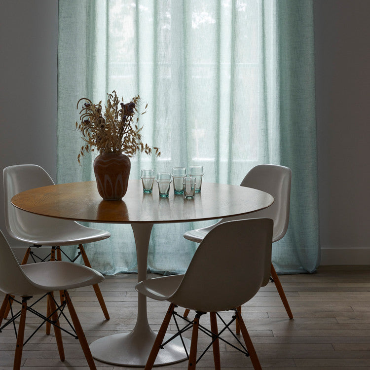 Voilage à oeillets MILOS baltique