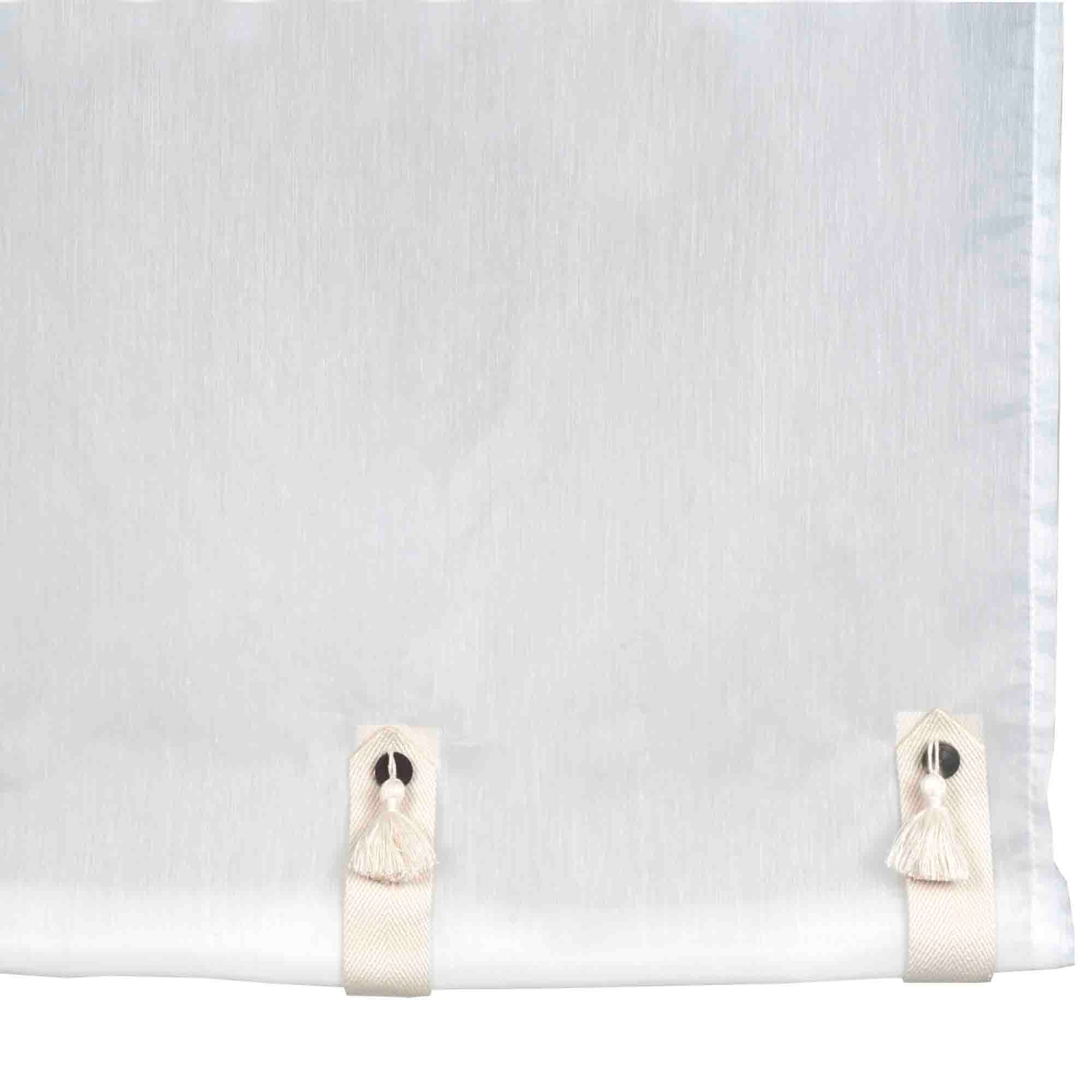 Voilage de vitrages TRAMONTANE blanc