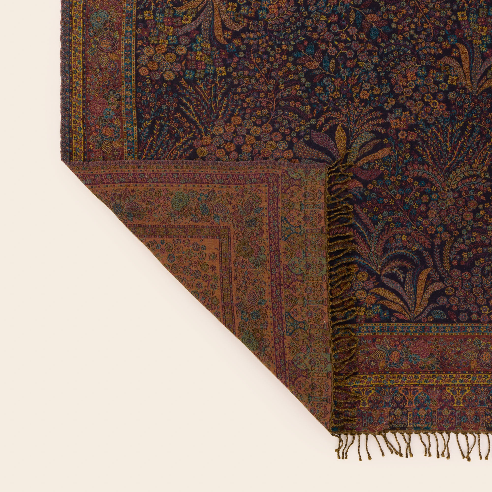 Plaid MAGDI noir et multicolore