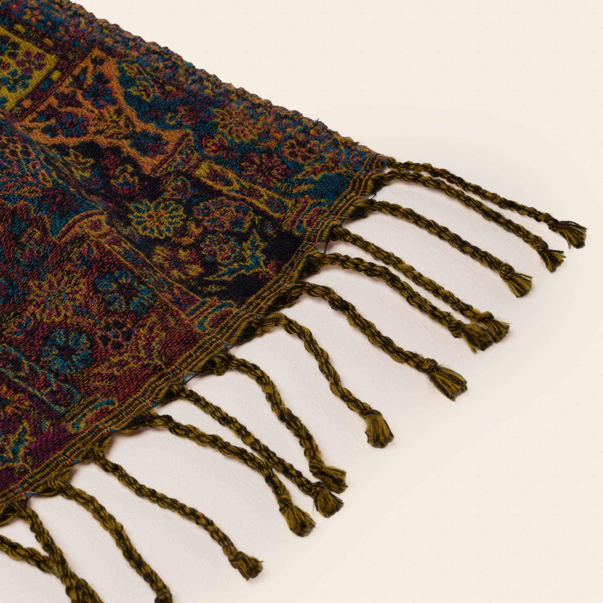 Plaid MAGDI noir et multicolore