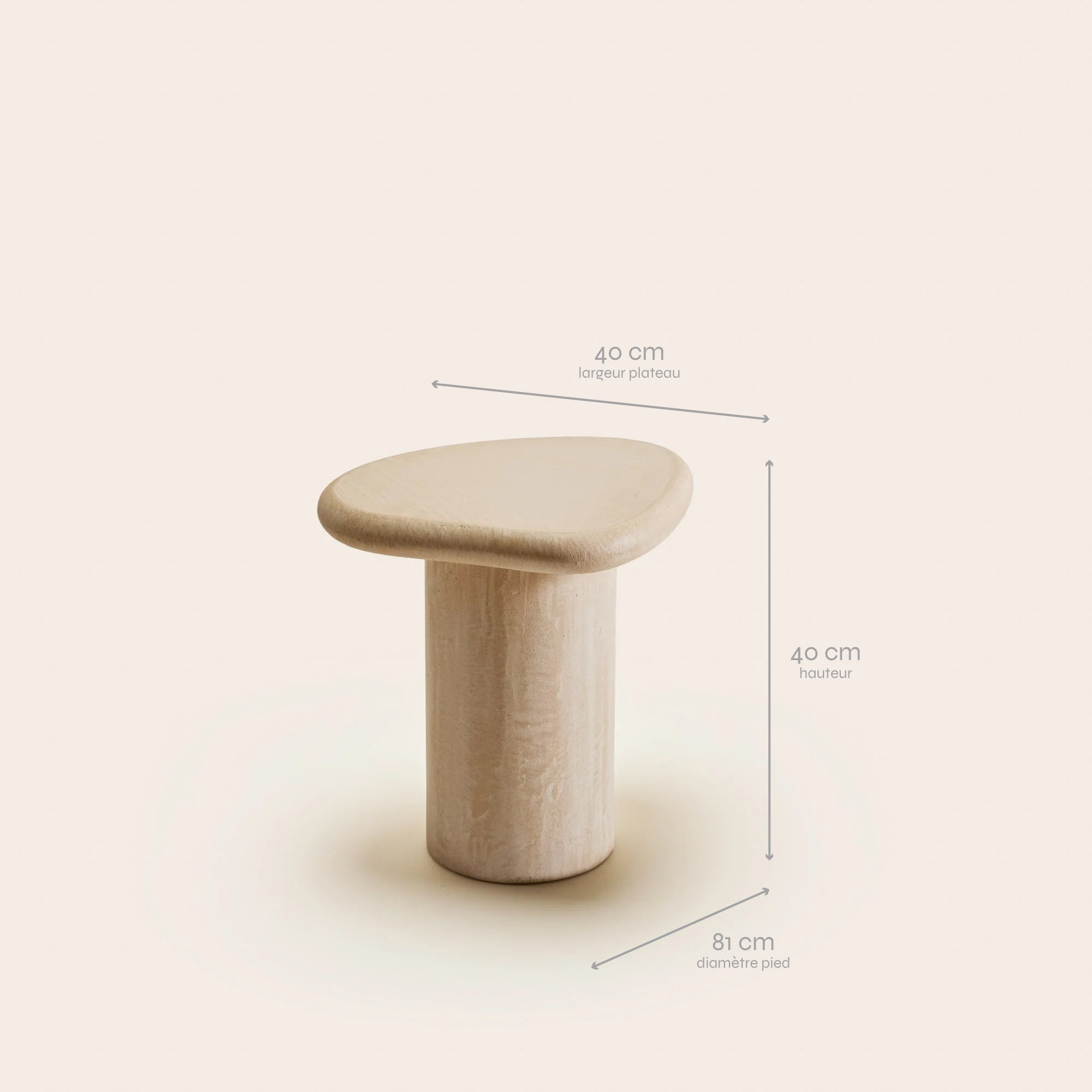 Tavolino MYRKO beige cipria