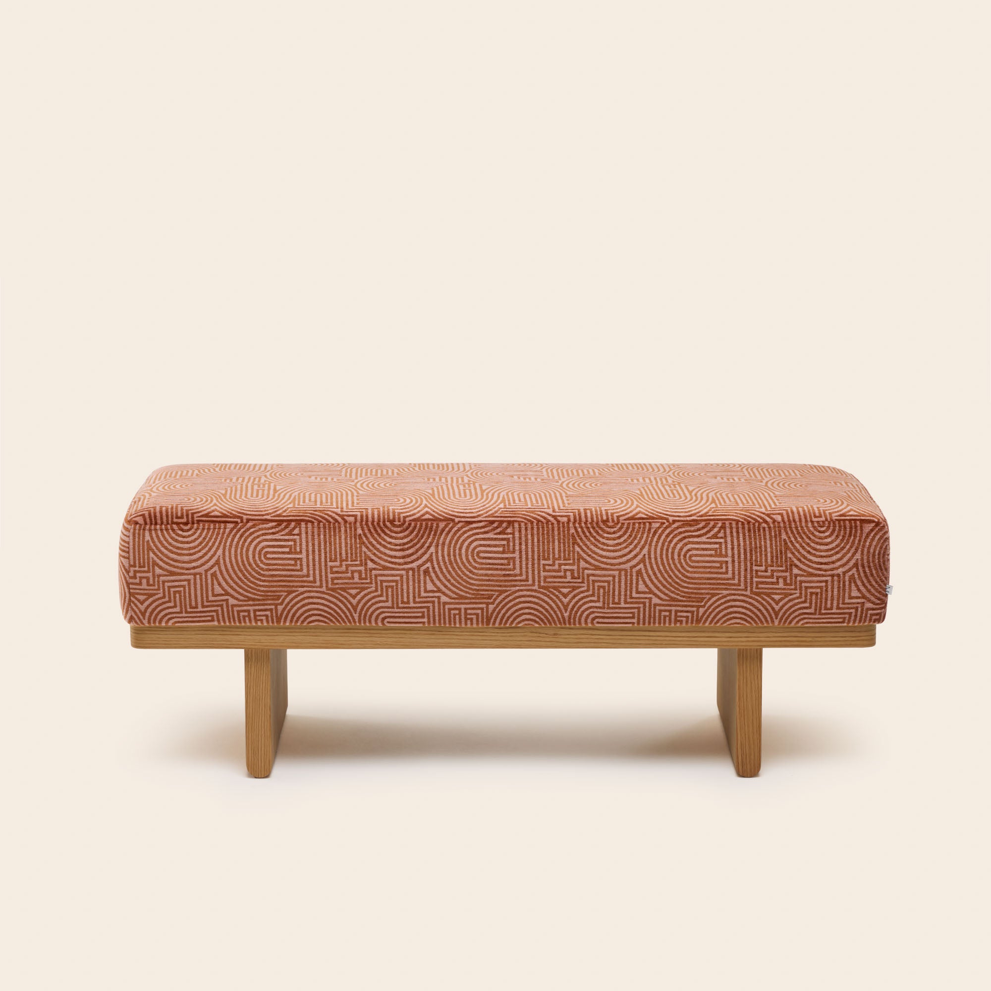 ANCA klark bench pink peach caramel