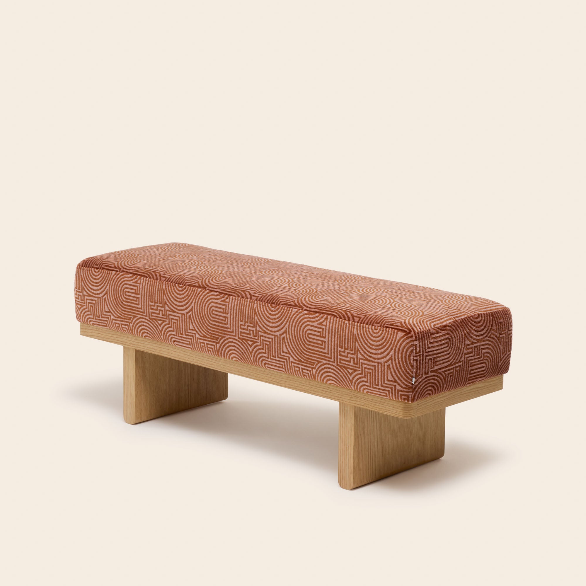 ANCA klark bench pink peach caramel