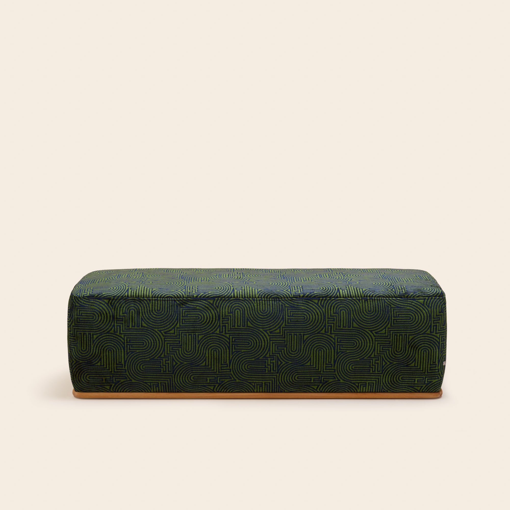Banc ARNEL klark bleu nuit et vert olive