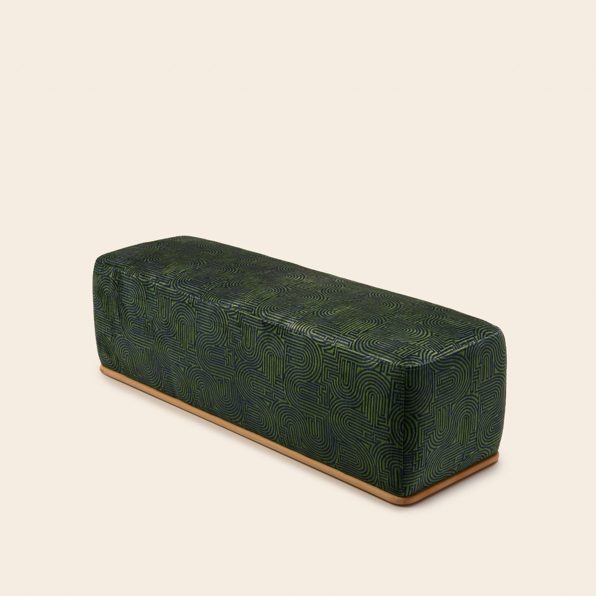 Banc ARNEL klark bleu nuit et vert olive