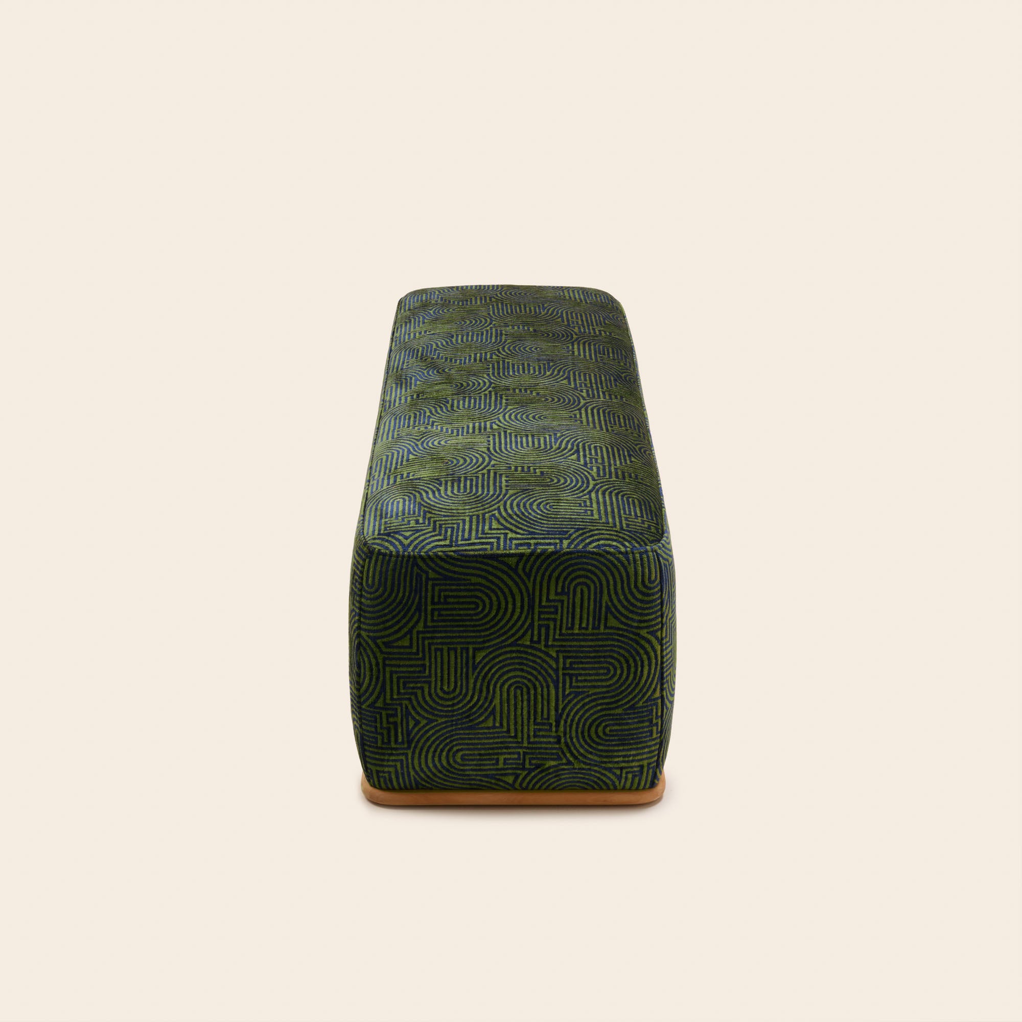 Banc ARNEL klark bleu nuit et vert olive