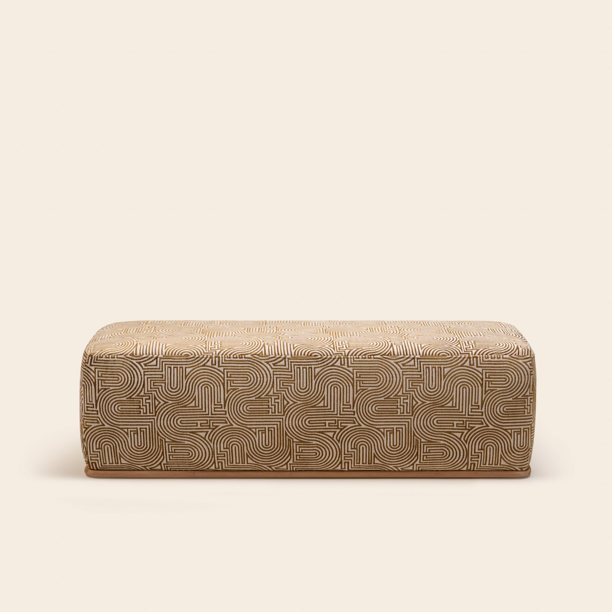 Banc ARNEL klark écru et moutarde