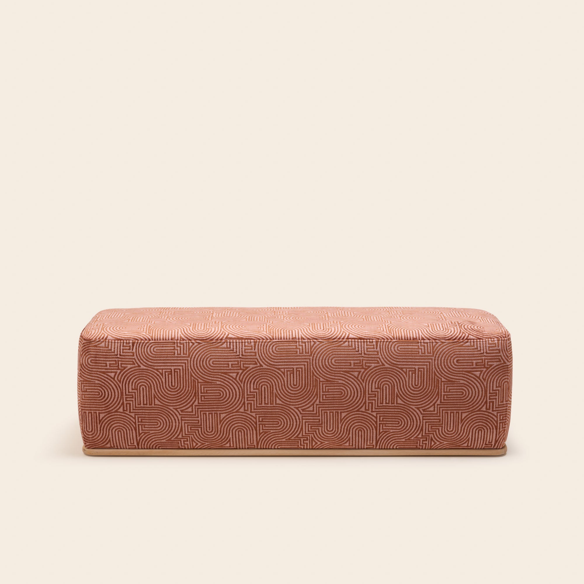 Banc ARNEL klark rose de pêcher caramel