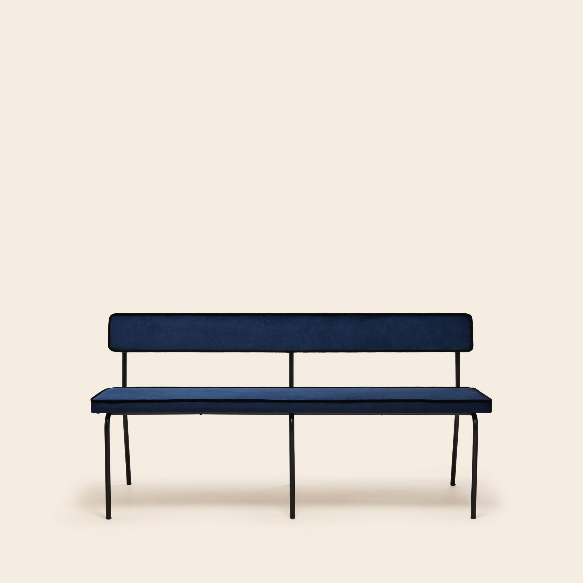 Banc YSABEAU dalila bleu nuit et noir
