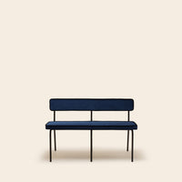 Banc YSABEAU dalila bleu nuit et noir