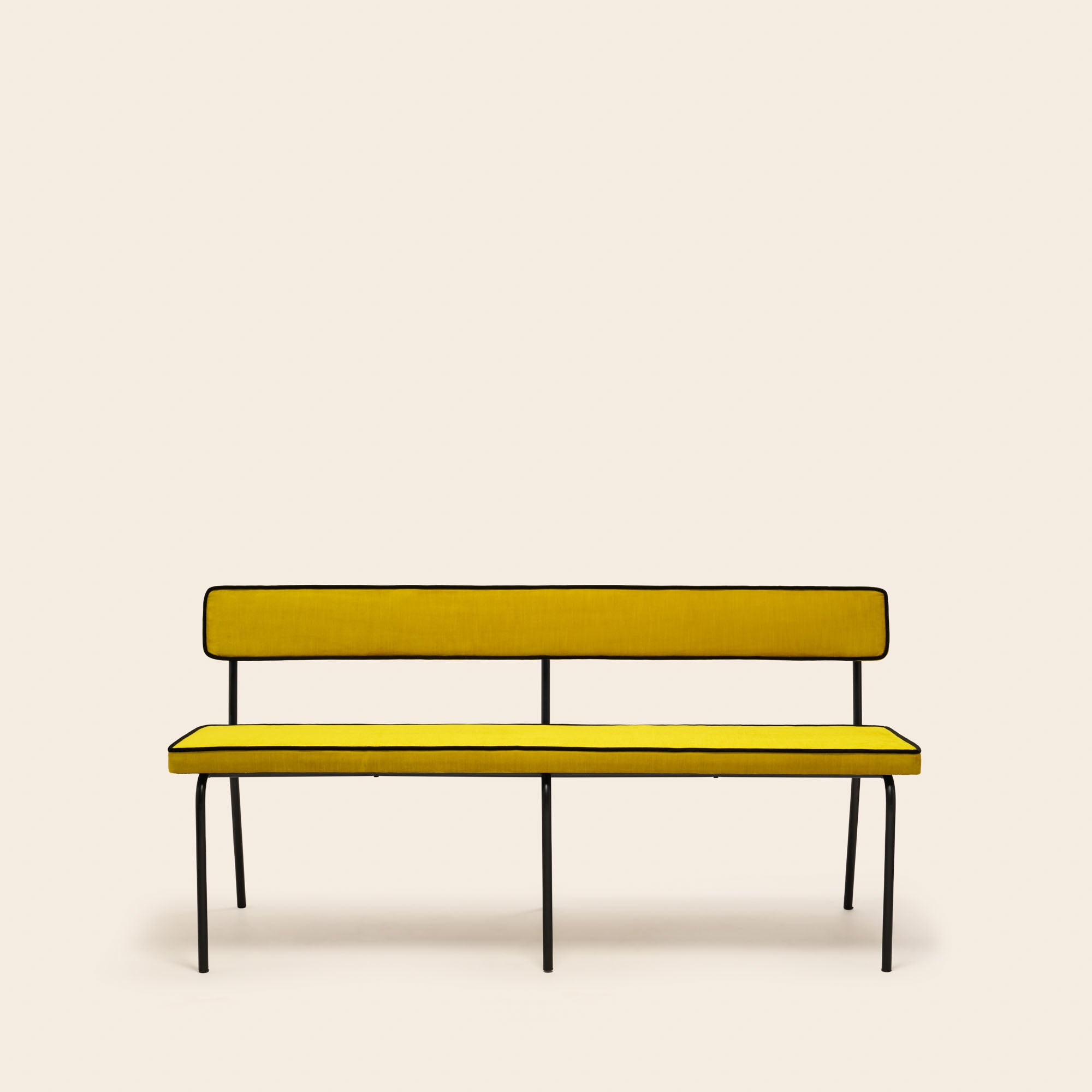 Banc YSABEAU dalila jaune sulfure et noir