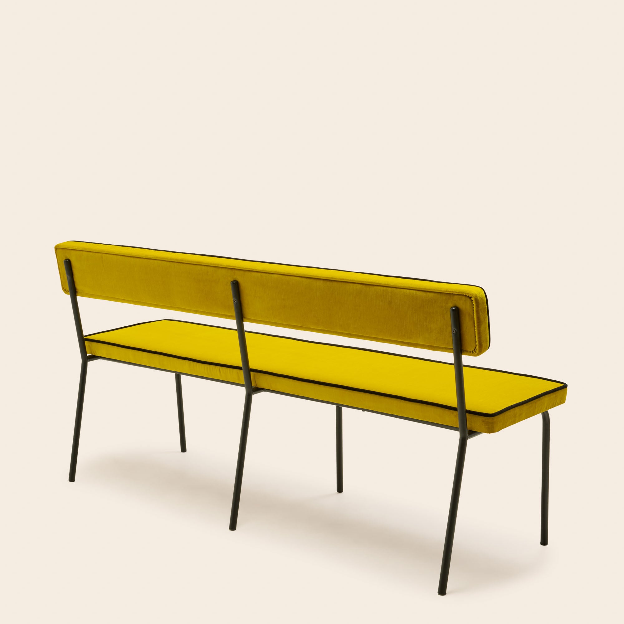 Banc YSABEAU dalila jaune sulfure et noir