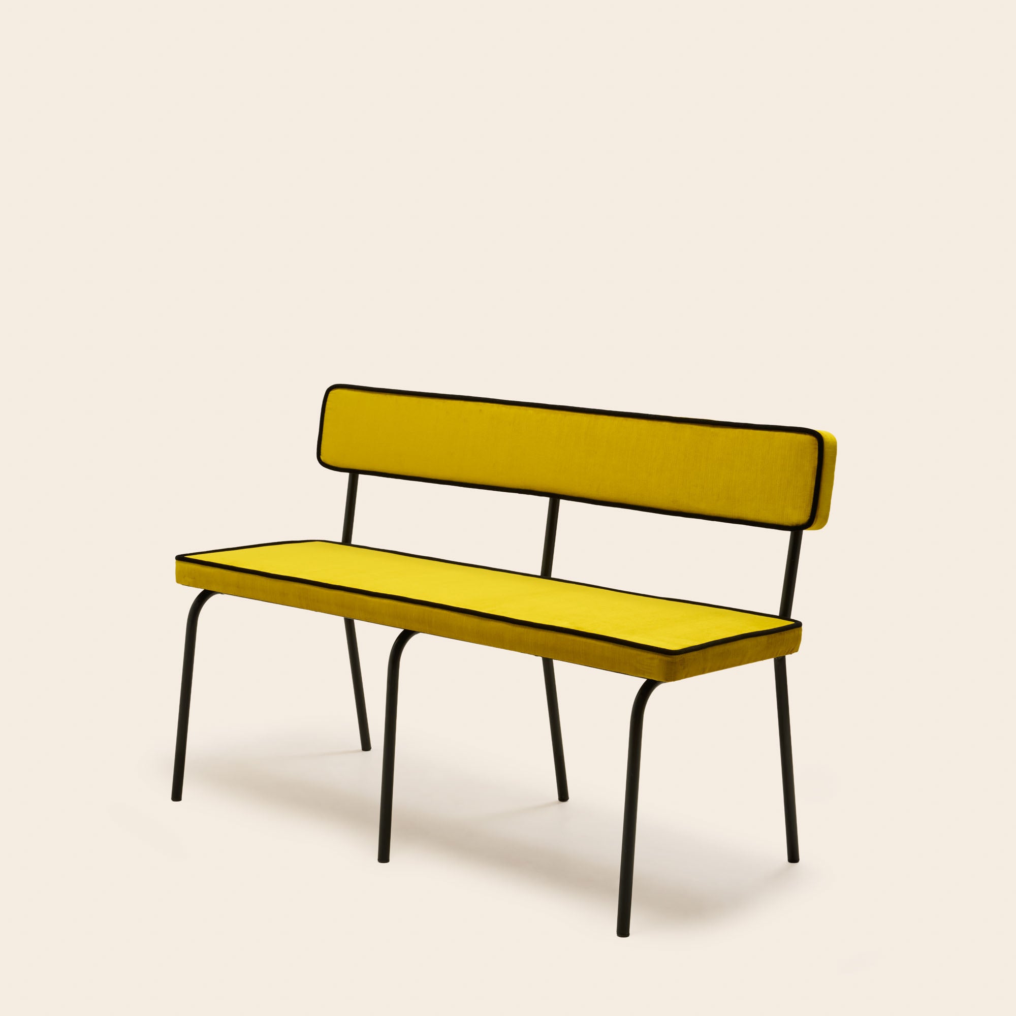 Banc YSABEAU dalila jaune sulfure et noir