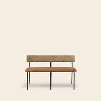 Banc YSABEAU ecru et moutarde doré