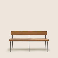 Banc YSABEAU dalila camel doré et noir