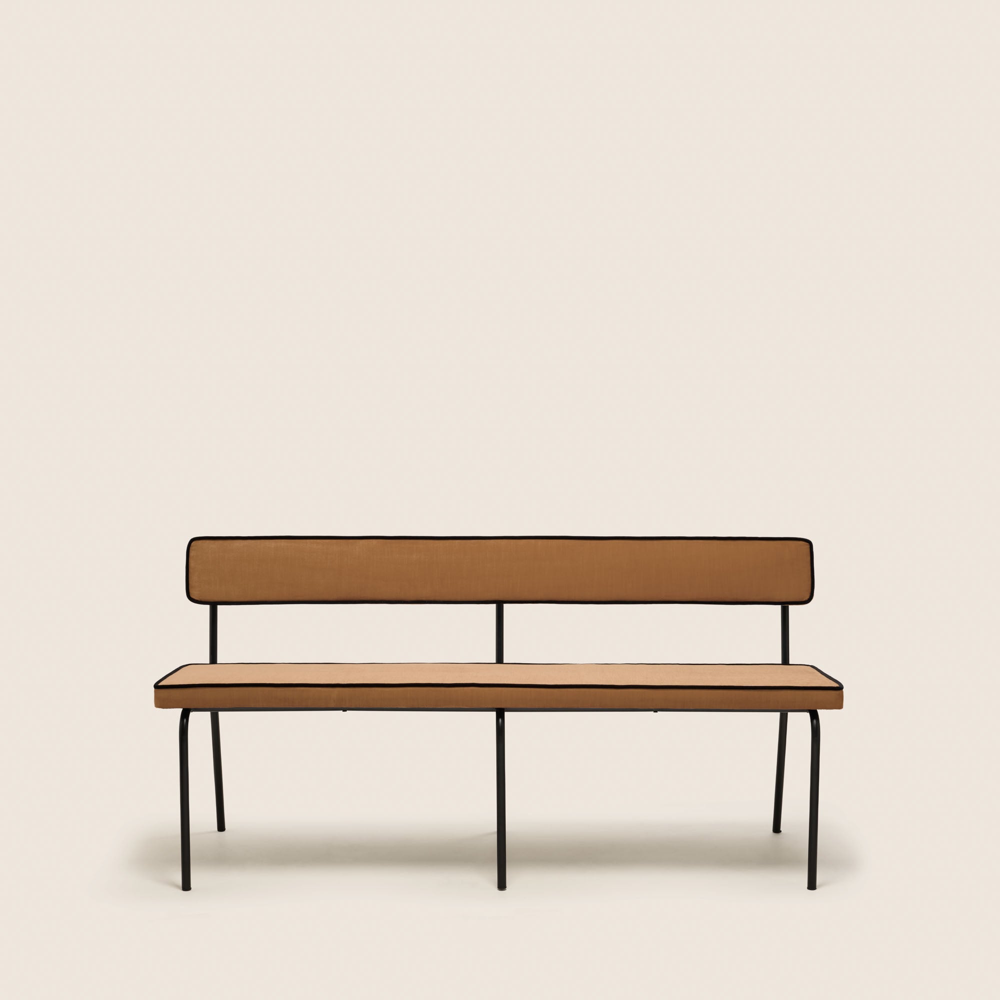 Banc YSABEAU dalila camel doré et noir