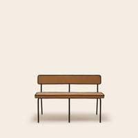 Banc YSABEAU dalila camel doré et noir