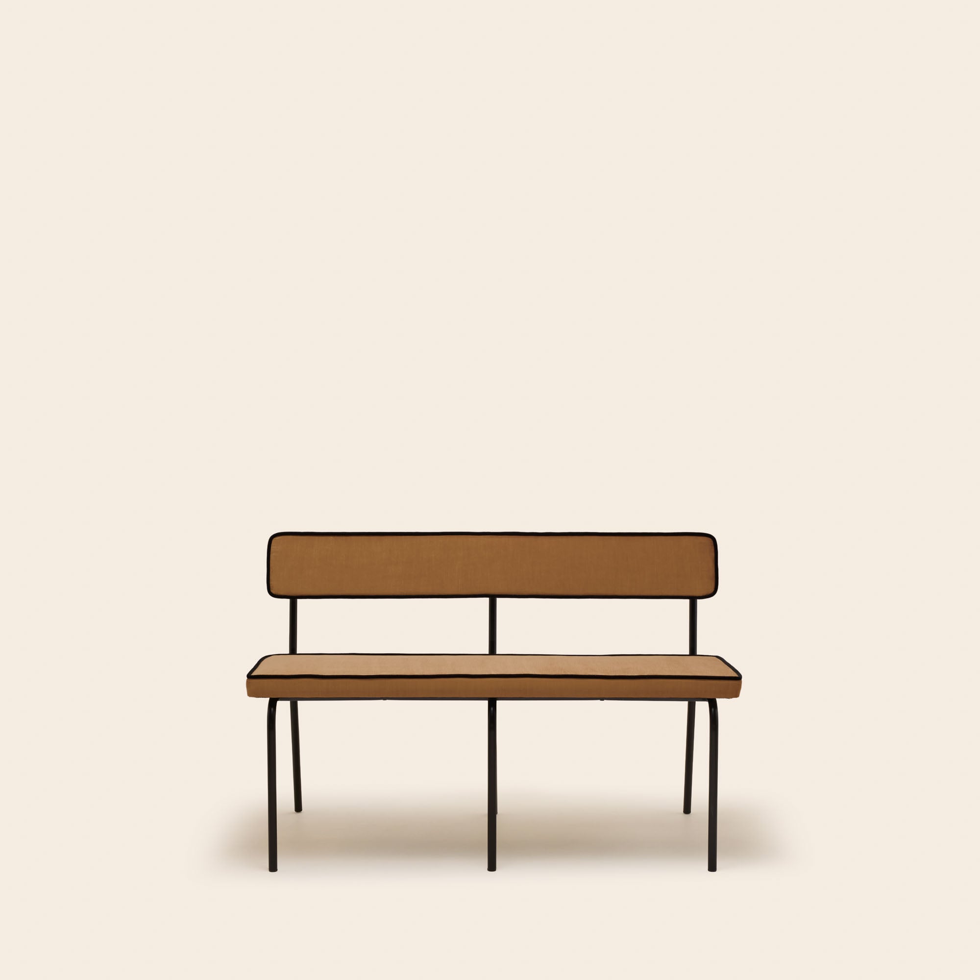 Banc YSABEAU dalila camel doré et noir