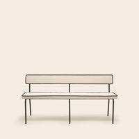 Banc YSABEAU dalila ivoire et noir